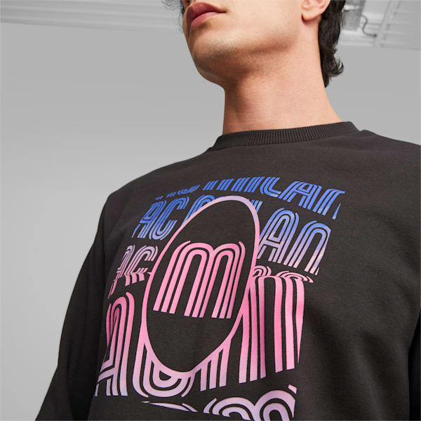 AC Milan FtblCore Men's Sweatshirt, PUMA Black-Royal Sapphire-Ravish, extralarge-IND