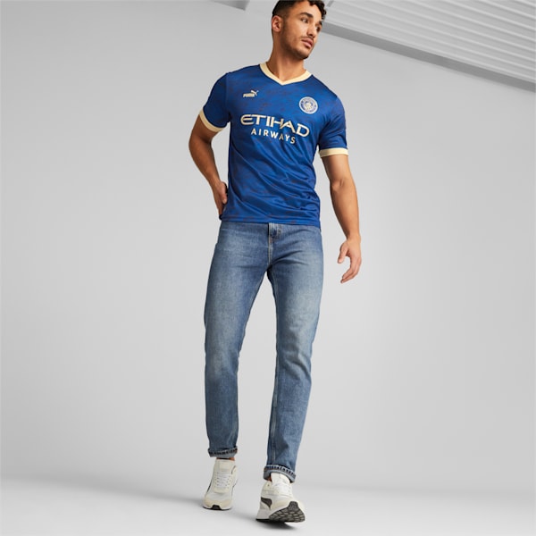 メンズ マンチェスター シティー MCFC チャイニーズ ニューイヤー ユニフォーム, Blazing Blue-Puma Team Gold, extralarge-JPN