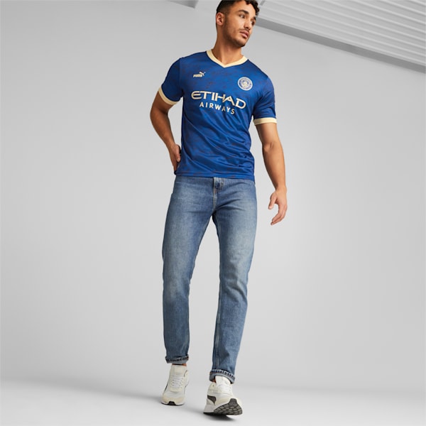 Manchester City Chinese New Year Men's Jersey, Blazing Blue-Puma Team Gold
