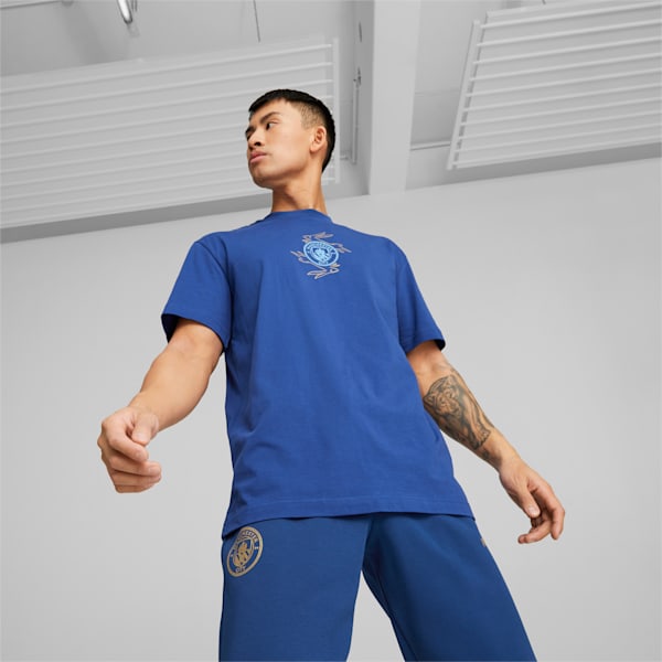 Manchester City Chinese New Year Tee, Blazing Blue-Puma Team Gold