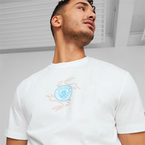 Manchester City Chinese New Year Tee, PUMA White-Puma Team Gold, extralarge-GBR
