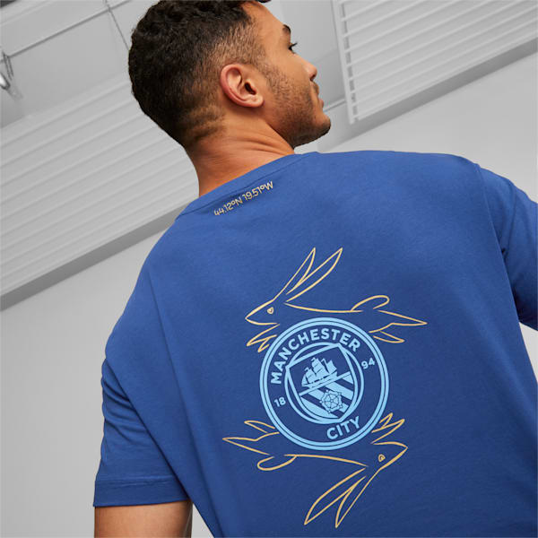 Manchester City Chinese New Year Tee Men, Blazing Blue-Puma Team Gold, extralarge-GBR