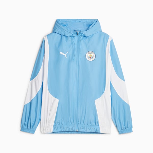 Manchester City Men's Prematch Anthem Jacket, Team Light Blue-PUMA White, extralarge-IND