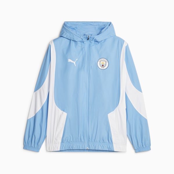 Manchester City Men's Prematch Anthem Jacket, Team Light Blue-PUMA White, extralarge