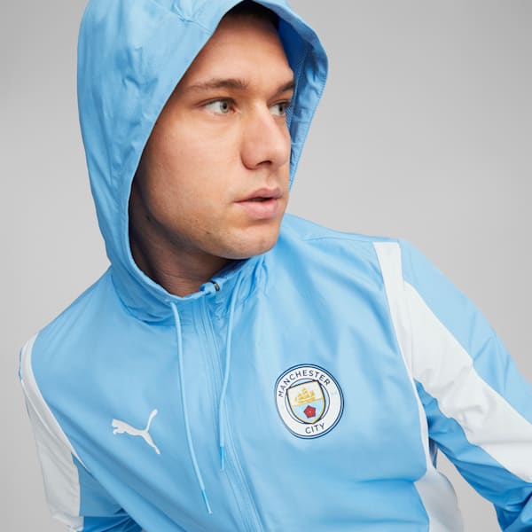 Manchester City Men's Prematch Anthem Jacket, Team Light Blue-PUMA White, extralarge-IND