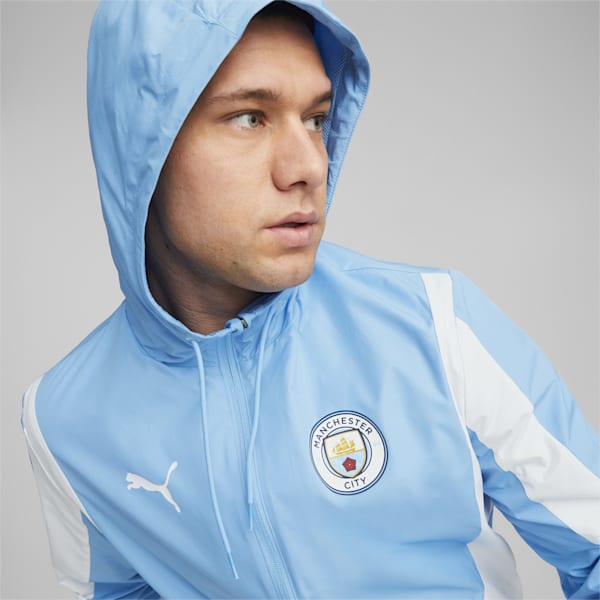 メンズ マンチェスター シティFC 2023-24 プレマッチ ウーブンジャケット, Team Light Blue-PUMA White, extralarge-JPN