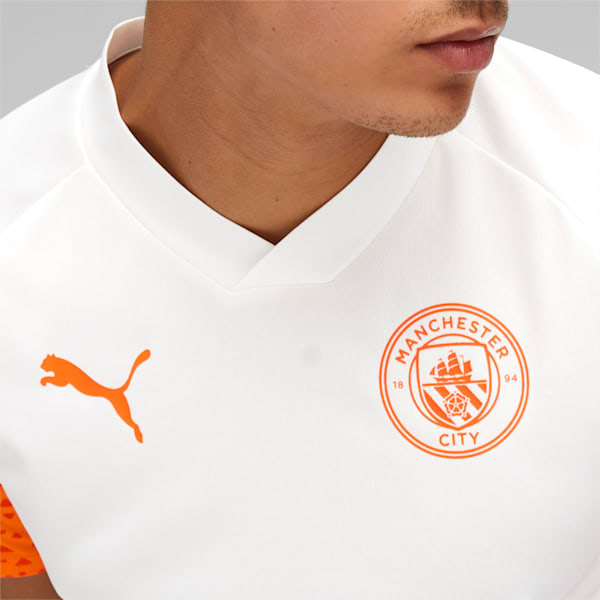 メンズ マンチェスター シティFC 2023-24 トレーニング シャツ, PUMA White-Orange Popsicle, extralarge-JPN