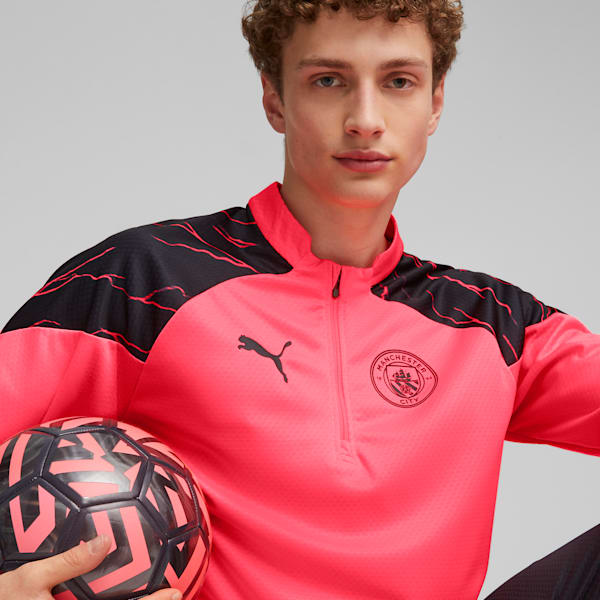 Sudadera de futbol con cierre de un cuarto del Manchester City PUMA