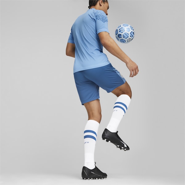 Manchester City Men's Soccer Training Shorts, Lake Blue-Team Light Blue, extralarge