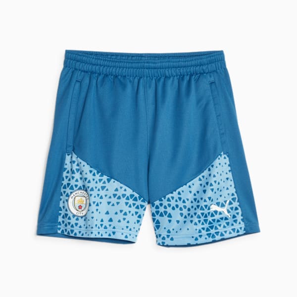 Manchester City Football Youth Training Shorts, Lake Blue-Team Light Blue, extralarge