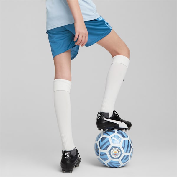 Manchester City Football Youth Training Shorts, Lake Blue-Team Light Blue, extralarge-GBR