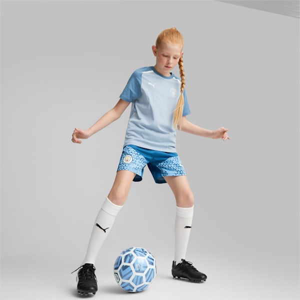 Manchester City Football Youth Training Shorts, Lake Blue-Team Light Blue, extralarge-GBR