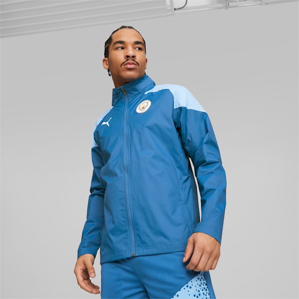 Manchester City Men's Training All-Weather Jacket, Lake Blue-Team Light Blue, extralarge-GBR