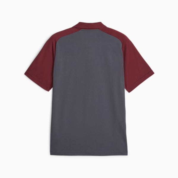 MCFC Casuals Men's Polo T-shirt, Strong Gray-Aubergine, extralarge-IND