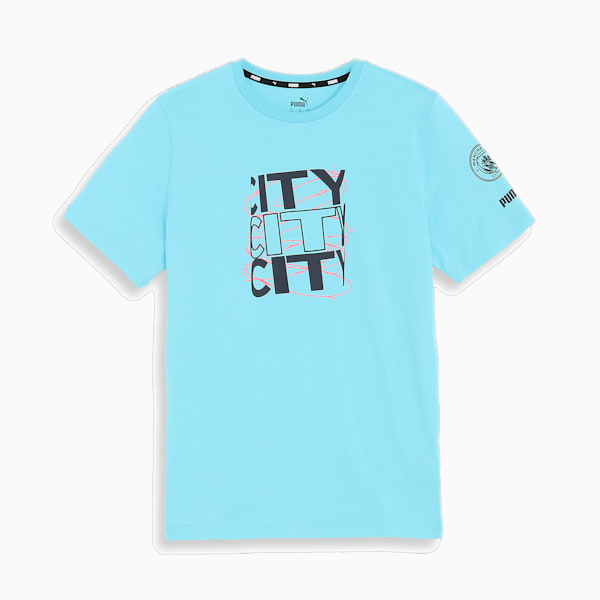メンズ マンチェスター シティFC FTBLCORE グラフィック Tシャツ, Hero Blue-Dark Navy, extralarge-JPN