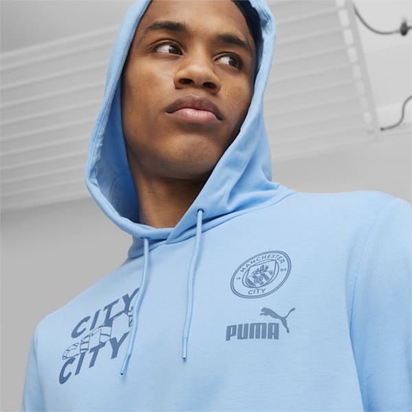 メンズ マンチェスター シティFC FTBLCORE グラフィック フーディー, Team Light Blue-PUMA White, extralarge-JPN