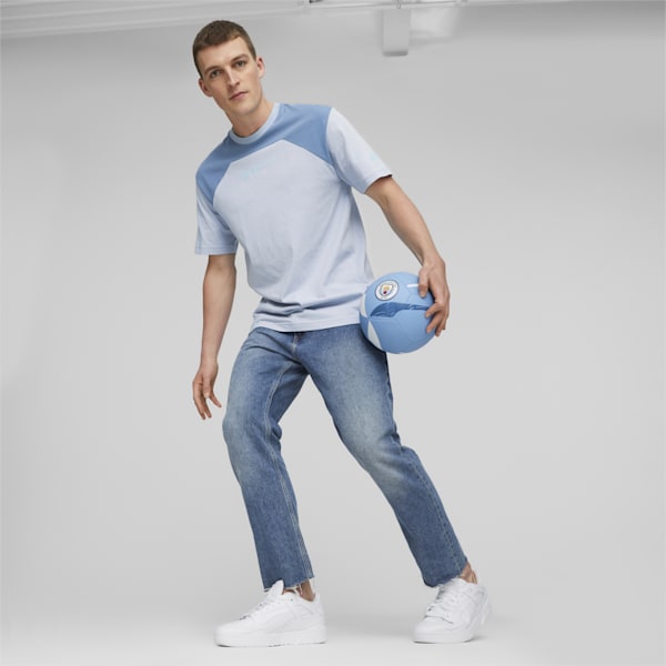 メンズ マンチェスター シティFC FTBLCULTURE Tシャツ, Blue Wash-Deep Dive, extralarge-JPN