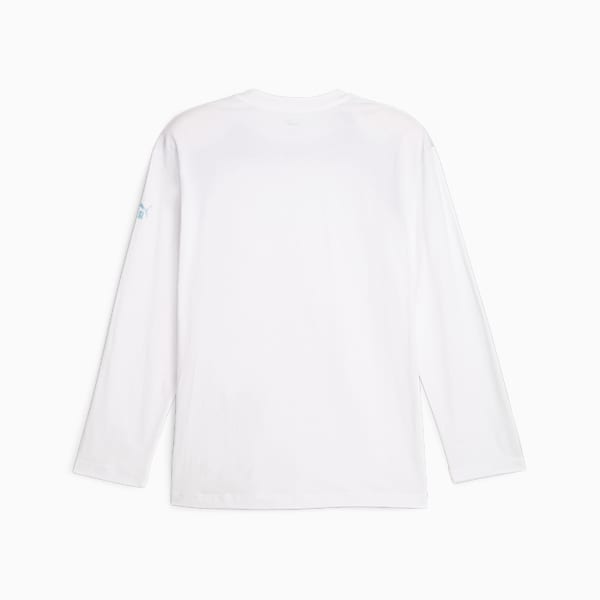 メンズ マンチェスター シティFC FTBLCULTURE 長袖Tシャツ, PUMA White-Blue Wash, extralarge-JPN
