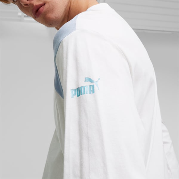 メンズ マンチェスター シティFC FTBLCULTURE 長袖Tシャツ, PUMA White-Blue Wash, extralarge-JPN