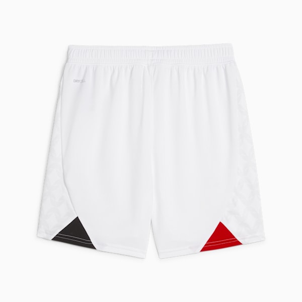 AC Milan Youth Football Shorts, PUMA White-Feather Gray, extralarge-GBR