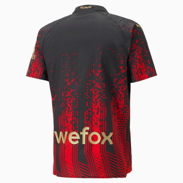 A.C. MILAN x KOCHÉ Authentic Football Jersey, Fiery Red-PUMA Black, extralarge-GBR