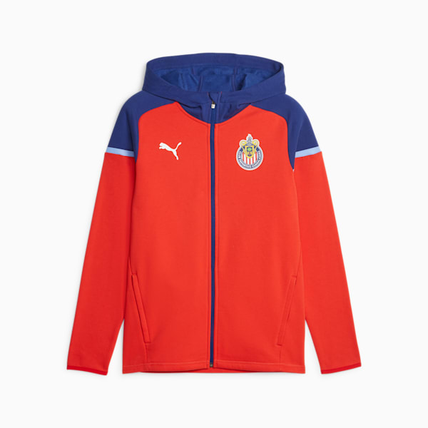 Chamarra Casual Hombre Guadalajara, PUMA Red-Elektro Blue, extralarge