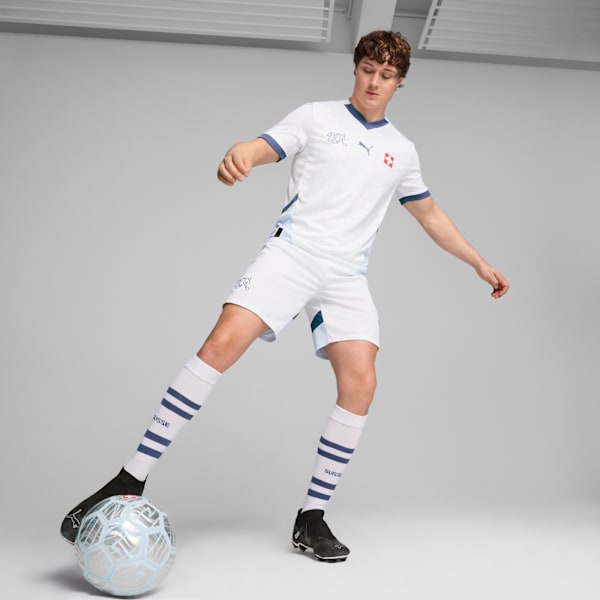 Switzerland 2024 Away Jersey Men, PUMA White-Icy Blue, extralarge
