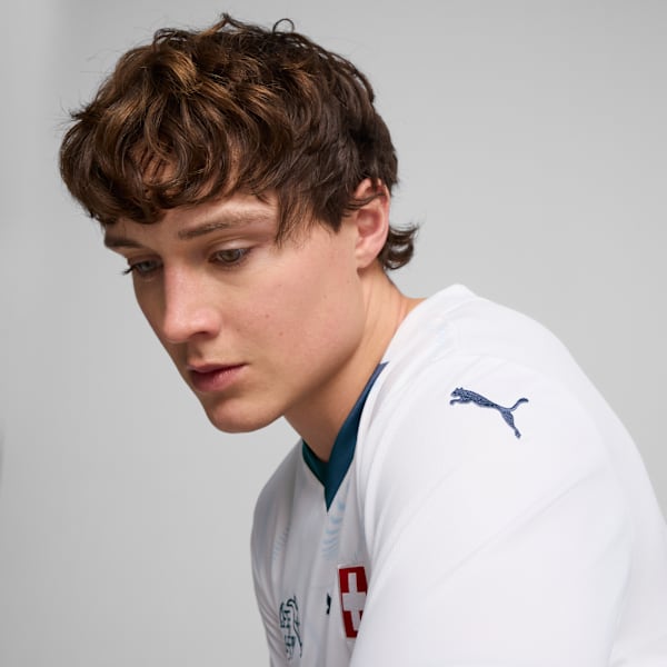 Switzerland 2024 Away Jersey Men, PUMA White-Icy Blue, extralarge