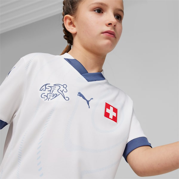 Switzerland 2024 Away Jersey Youth, PUMA White-Icy Blue, extralarge