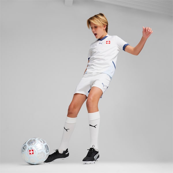 Switzerland 2024 Away Jersey Youth, PUMA White-Icy Blue, extralarge