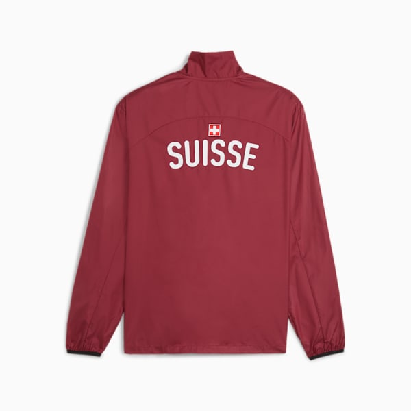 Switzerland Pre-match Woven Jacket, Team Regal Red-PUMA White, extralarge-GBR