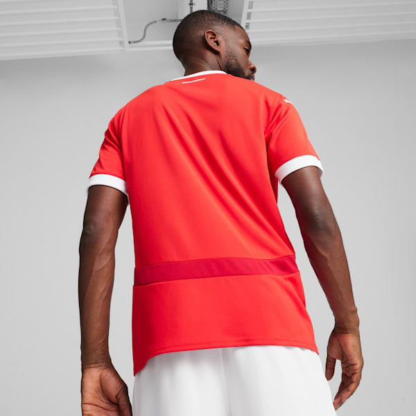 Réplica del jersey de fútbol de equipo local de Austria 2024 para hombre, PUMA Red-Chili Pepper, extralarge