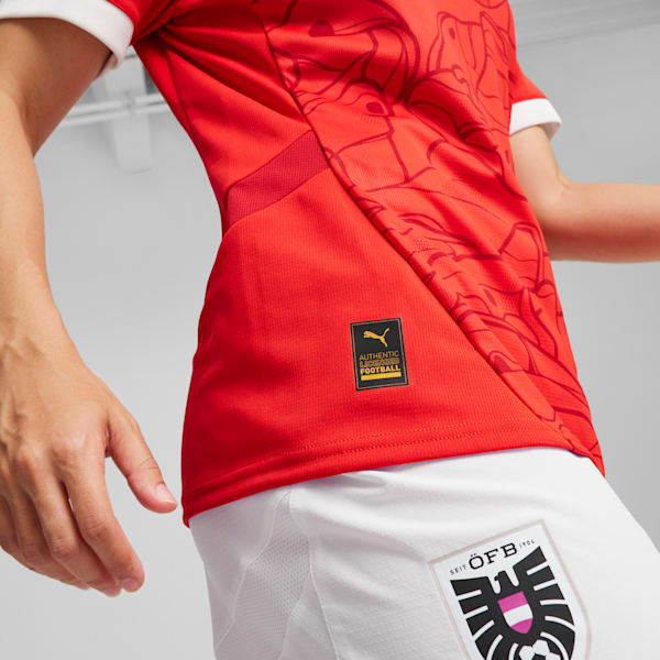 Austria 2024 Home Jersey Women, PUMA Red-Chili Pepper, extralarge