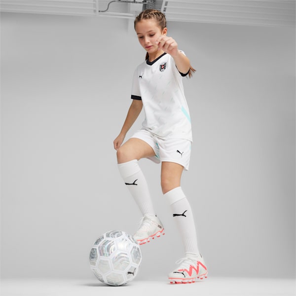 Austria 2024 Away Jersey Youth, PUMA White-Electric Peppermint, extralarge