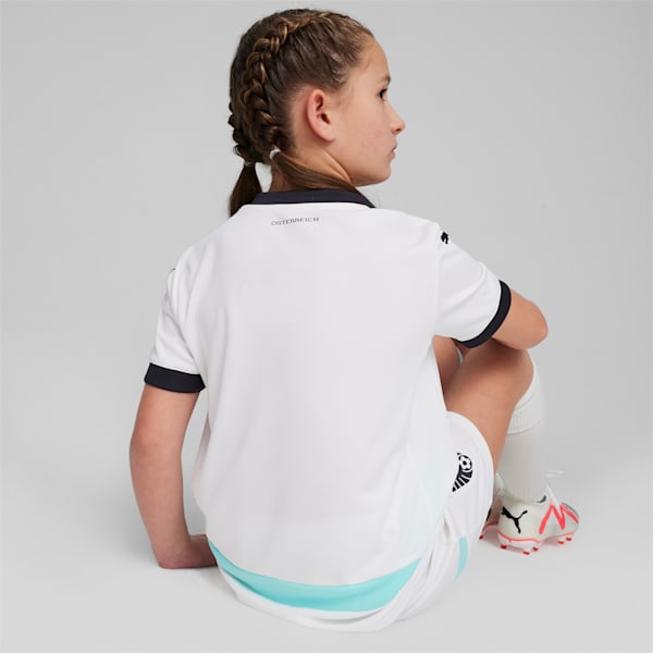 Austria 2024 Away Jersey Youth, PUMA White-Electric Peppermint, extralarge