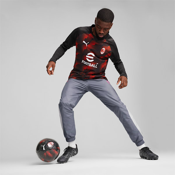 AC Milan Pre-Match Men's Sweatshirt, PUMA Black-For All Time Red, extralarge