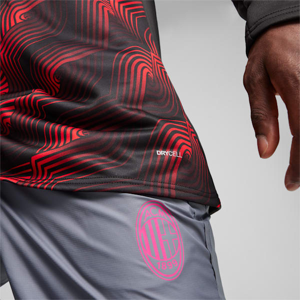 AC Milan Pre-Match Men's Sweatshirt, PUMA Black-For All Time Red, extralarge