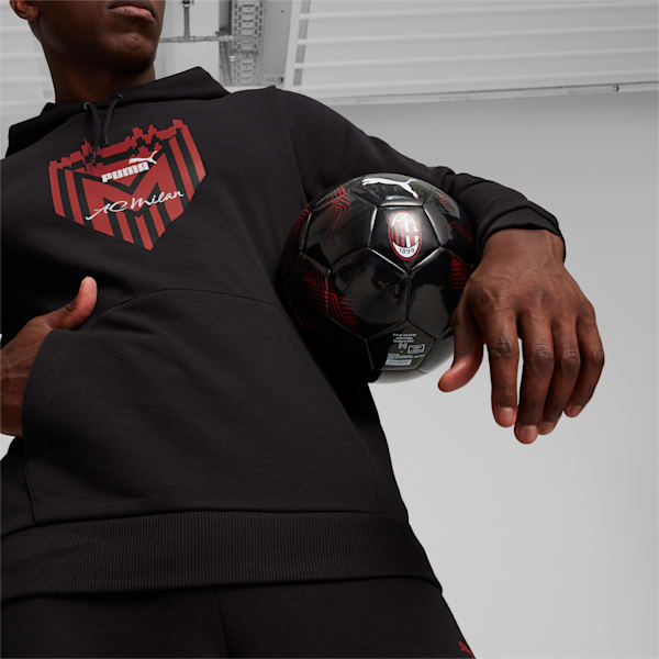 AC Milan Ftblicons Men's Hoodie, PUMA Black, extralarge