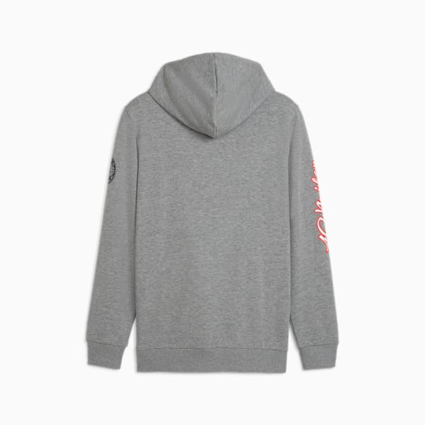 AC Milan Ftblicons Men's Hoodie, Medium Gray Heather, extralarge