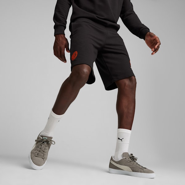 Shorts AC Milan Ftblicons para hombre, PUMA Black, extralarge