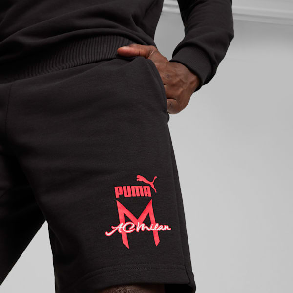 AC Milan Ftblicons Men's Football Shorts, PUMA Black, extralarge-IND