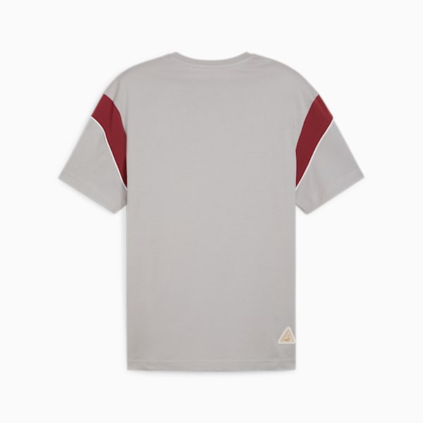 AC Milan FtblArchive Men's Football T-shirt, Concrete Gray-Tango Red, extralarge-AUS