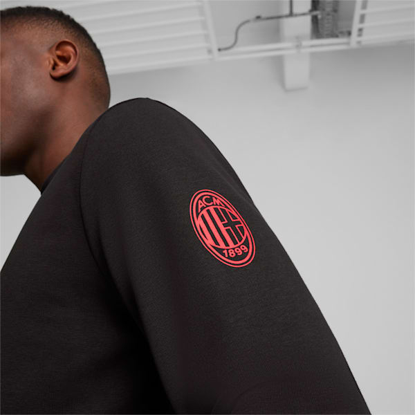 AC Milan Ftblicons Men's Football Sweatshirt, PUMA Black, extralarge-IND