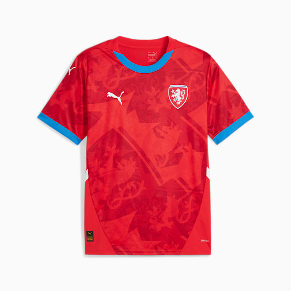 Jersey de fútbol local para hombre de la República Checa 2024, For All Time Red-Fast Red, extralarge