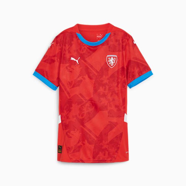 Czech Republic Football 2024 Women's Home Jersey, For All Time Red-Fast Red, extralarge