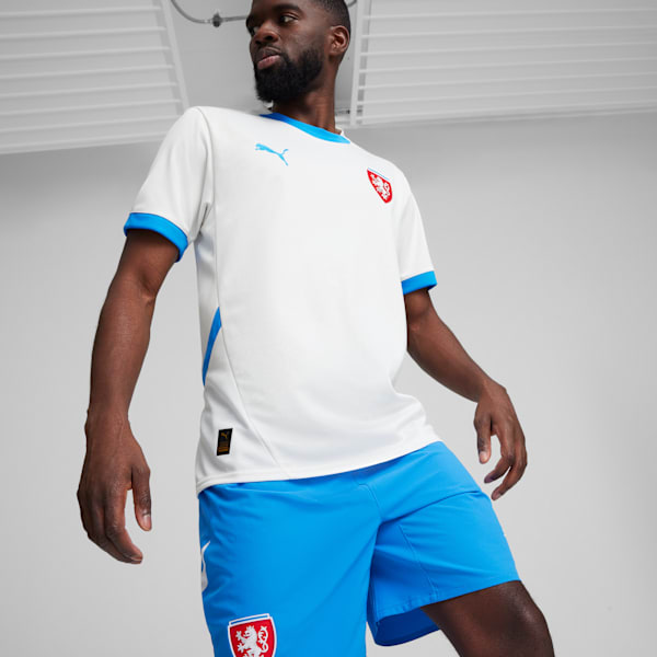 Czech Republic 2024 Away Jersey Men, PUMA White-Ignite Blue, extralarge-GBR