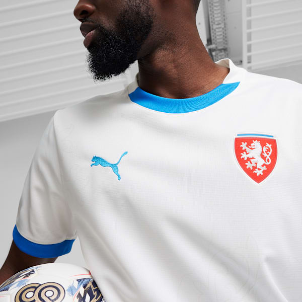 Czech Republic 2024 Away Jersey Men, PUMA White-Ignite Blue, extralarge-GBR