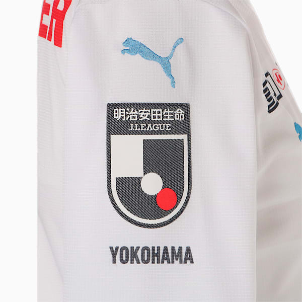 メンズ 横浜FC 2023 2ND 半袖 ゲームシャツ, PUMA White-AOP, extralarge-JPN