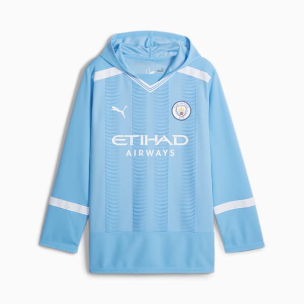 Manchester City Oversized Winter Football Jersey, Team Light Blue-PUMA White, extralarge-GBR