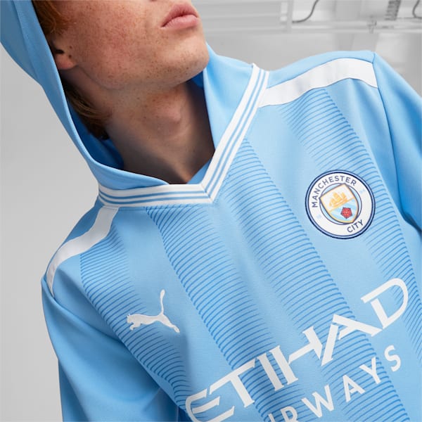 Manchester City Oversized Winter Football Jersey, Team Light Blue-PUMA White, extralarge-GBR